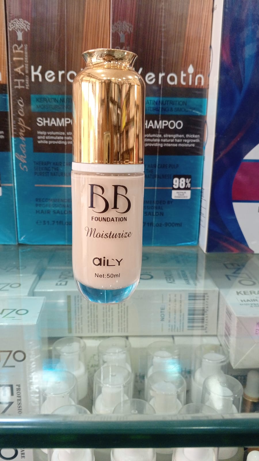 Aily BB Foundation – Moisturizing Liquid Foundation for Smooth, Natural &amp; Hydrating Coverage (50ml)
