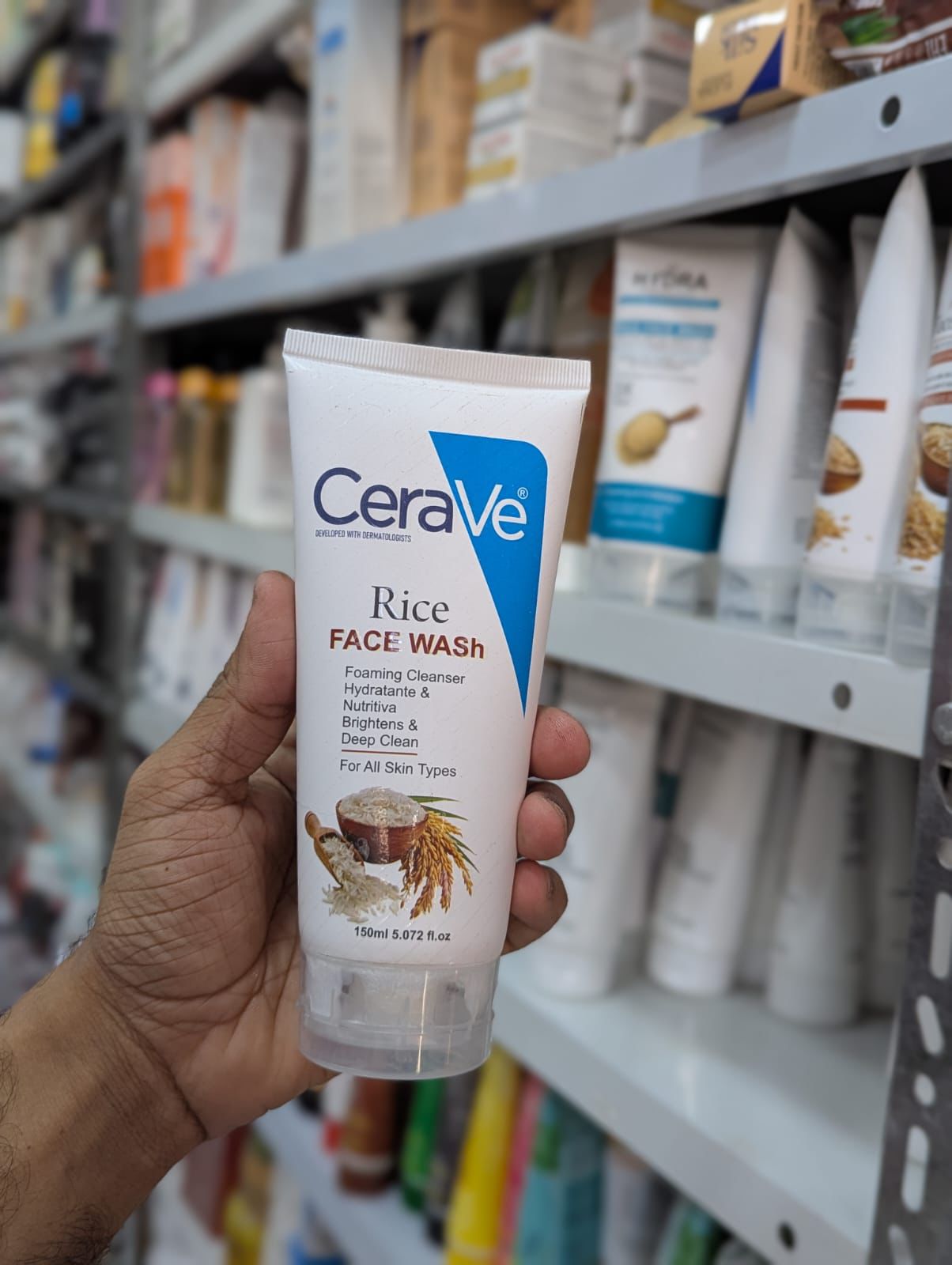 CeraVe Rice Foaming Cleanser – Hydrating, Nourishing &amp; Deep Cleansing Face Wash